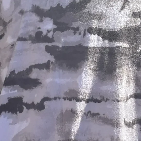 Cuddle Duds Tye Dye Dress Woman’s Sz XL Black Gray White Comfy - Picture 9 of 11